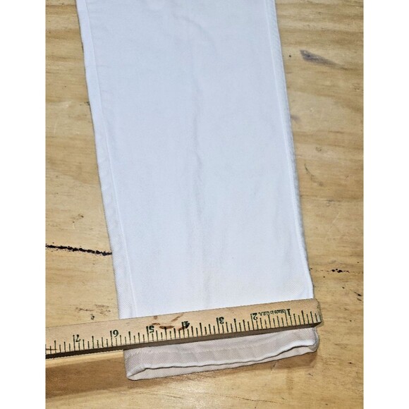 Vintage Gitano White Denim Jeans 14 long Women high Rise tapered leg - Picture 3 of 14